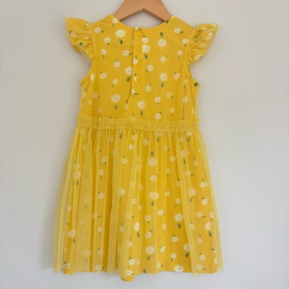 Hanna Andersson Yellow Floral Tulle Dress 5 - Picture 4 of 8